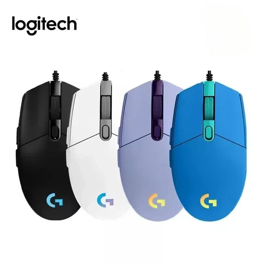 Logitech G102 Mouse Original IC PRODIGY/ LIGHTSYNC G203 Gaming Mouse Optical 8000DPI 16.8M Color LED Customizing 6 Buttons Wired