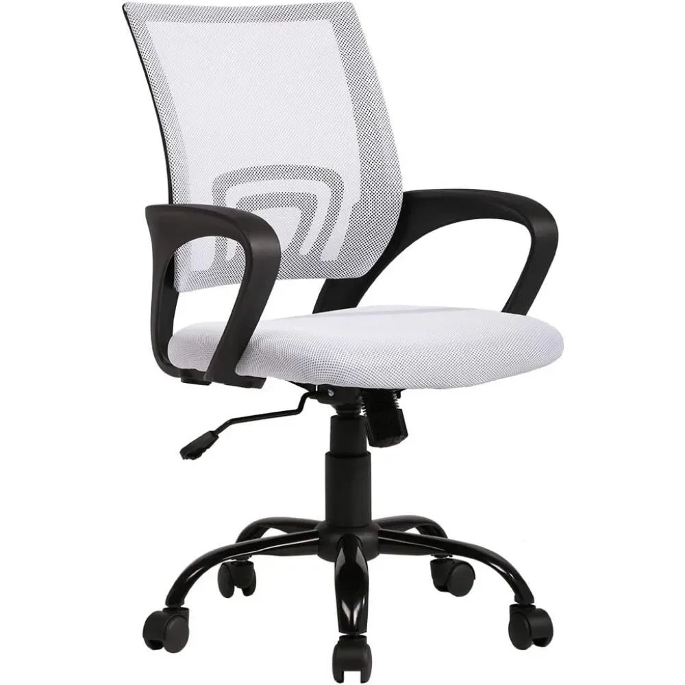 Office Chair Ergonomic Cheap Desk Chair Mesh Computer Chair Lumbar Support Modern Executive Adjustable Stool Rolling