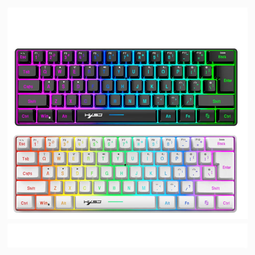 L500 Wired/Wireless 61-Key Gaming Keyboard, Type-C Mechanical