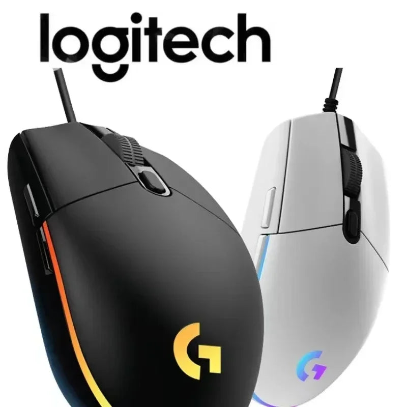 Logitech G102 Mouse Original IC PRODIGY/ LIGHTSYNC G203 Gaming Mouse Optical 8000DPI 16.8M Color LED Customizing 6 Buttons Wired